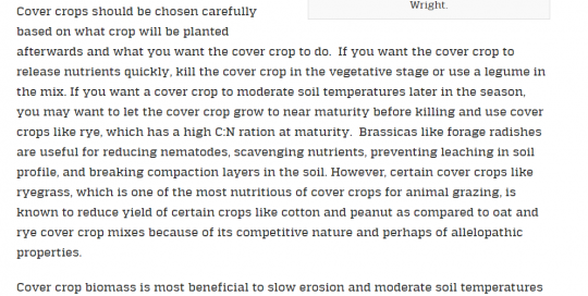 Grazing Cover Crops Improves Water Quality
